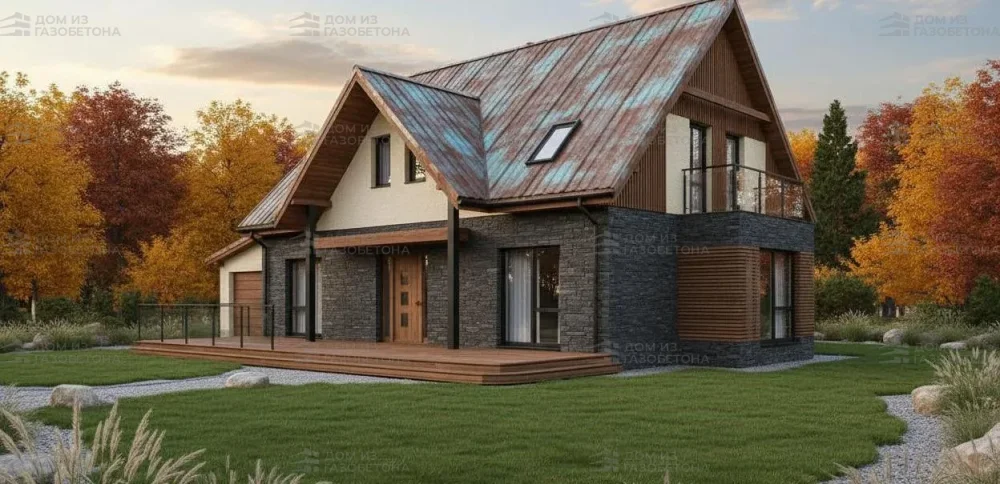 Проект Двухэтажный дом 18 на 15, 217 м2