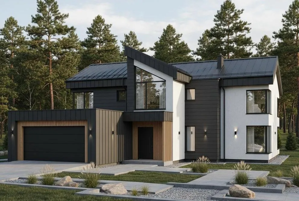 Проект Двухэтажный дом 15 на 17, 240 м2