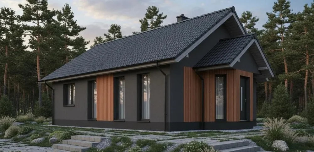 Проект Одноэтажный дом 12 на 9, 69 м2