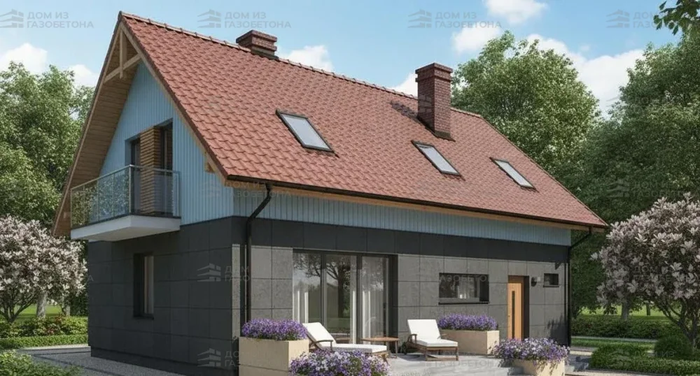 Проект Двухэтажный дом 9 на 13, 140 м2