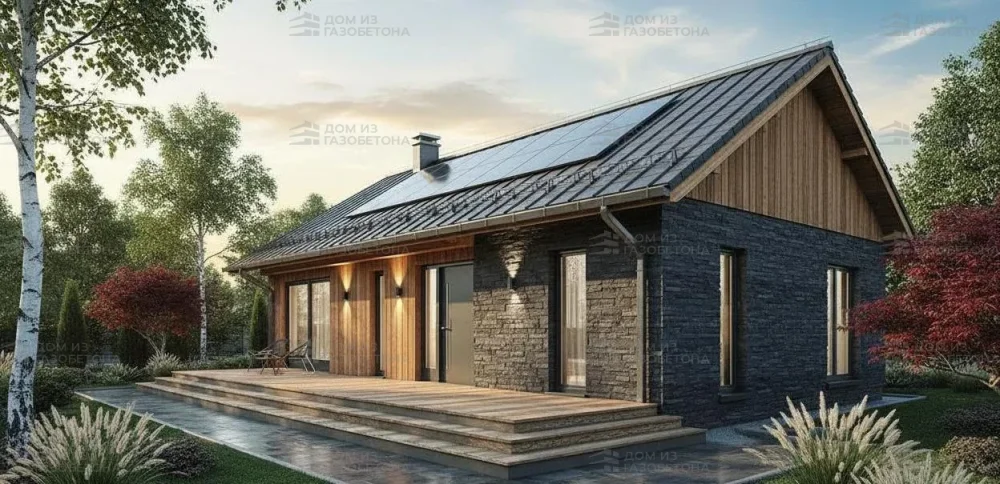 Проект Одноэтажный дом 13 на 10, 103 м2