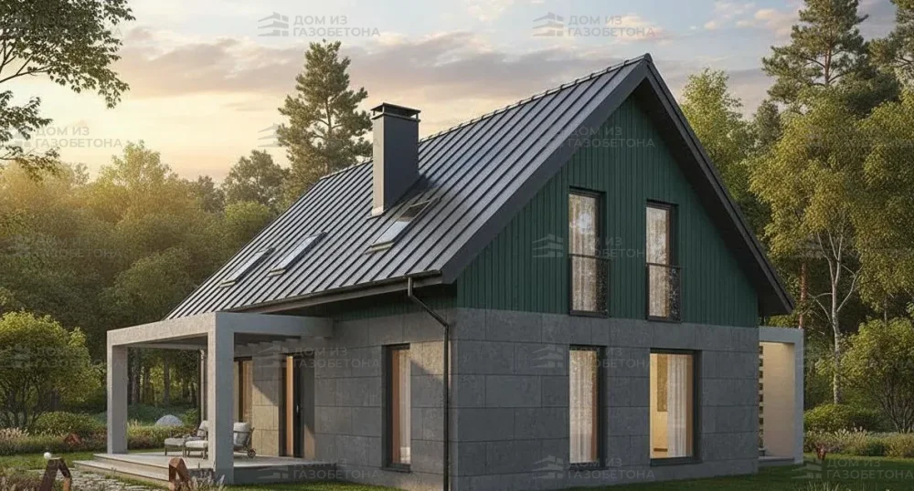 Проект Двухэтажный дом 11 на 14, 152 м2