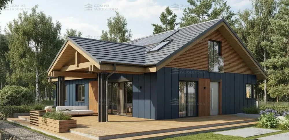 Проект Одноэтажный дом 17 на 14, 152 м2