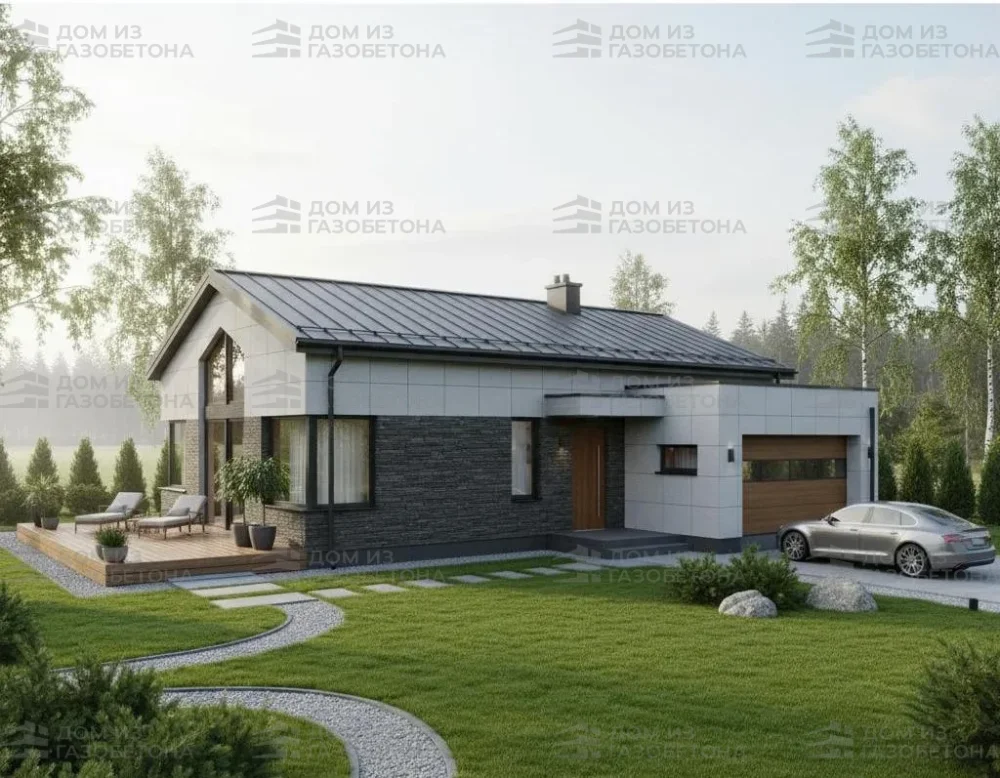 Проект Двухэтажный дом 15 на 12, 156 м2