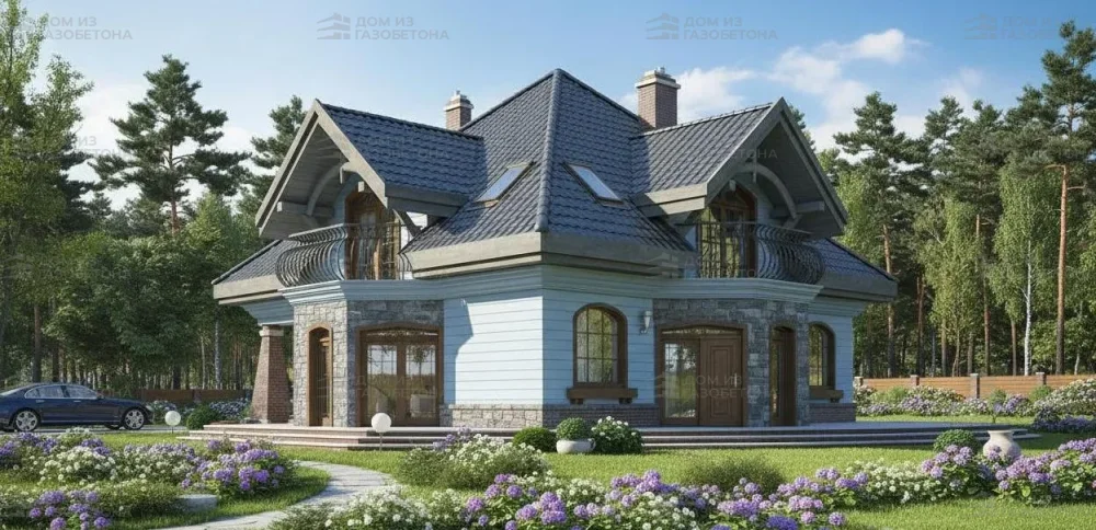 Проект Двухэтажный дом 13 на 15, 196 м2