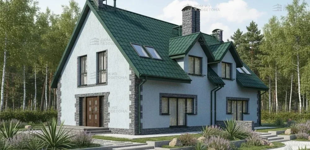 Проект Двухэтажный дом 14 на 17, 155 м2