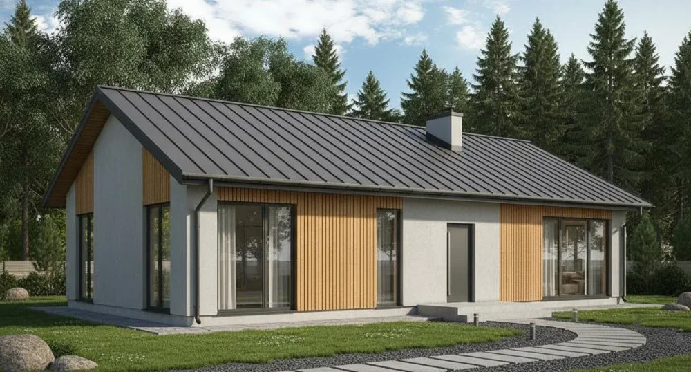 Проект Одноэтажный дом 14 на 10, 127 м2