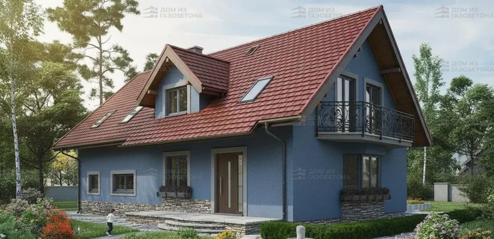 Проект Двухэтажный дом 16 на 11, 218 м2