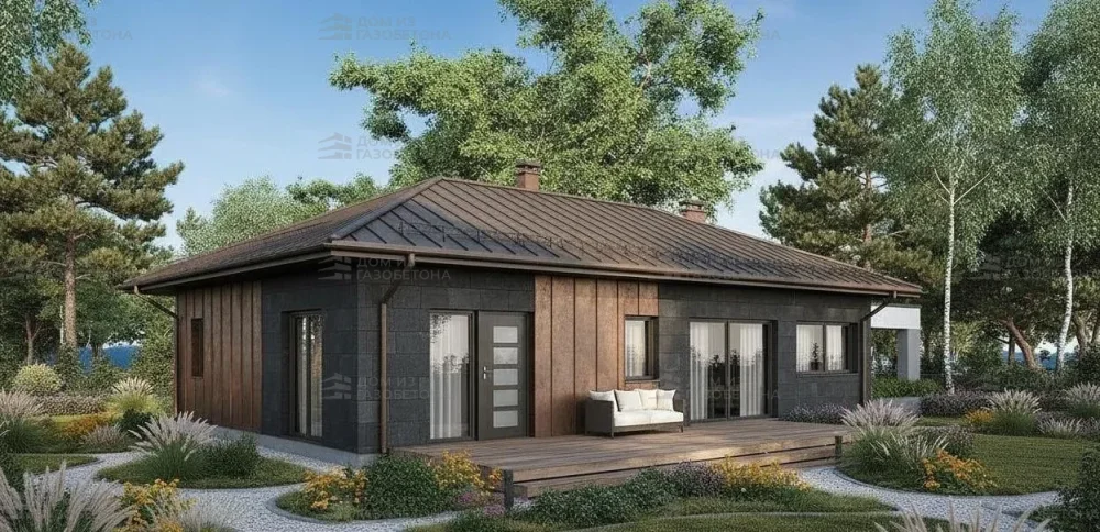 Проект Одноэтажный дом 11 на 23, 177 м2