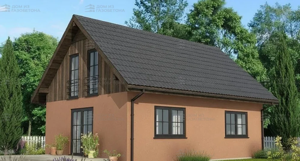 Проект Двухэтажный дом 10 на 7, 97 м2